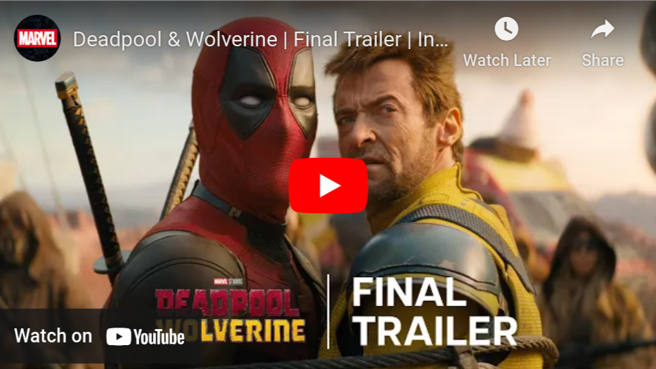 deadpool and wolverine trailer thumbnail, video analysis platform