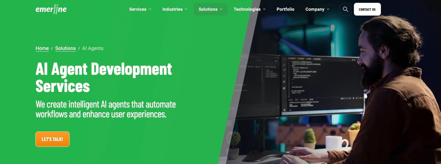 AI agent development service for retail and manufacturing