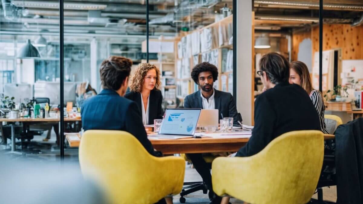 A team studying the return on AI investment