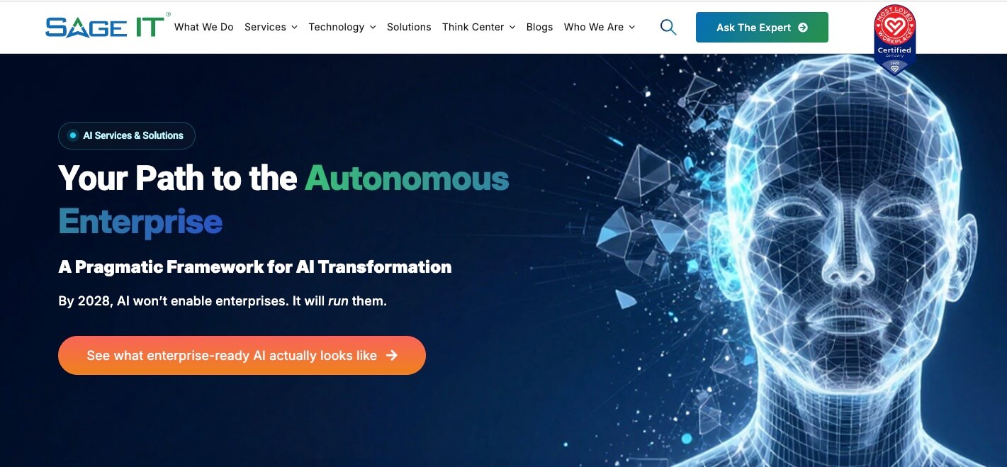 Sage IT one of the top AI consulting firms