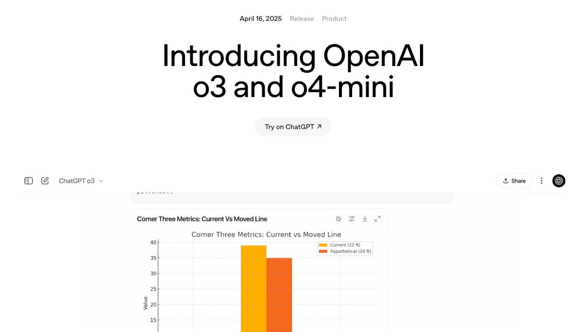 OpenAI o3 and o4-mini an LLM for finance