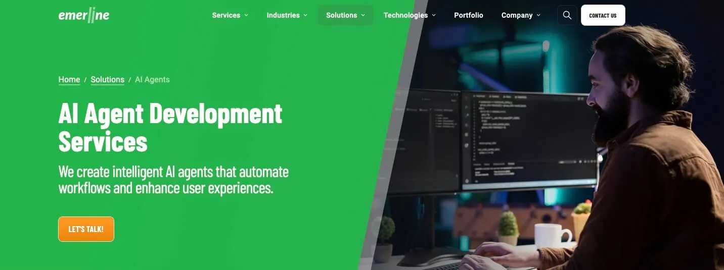 AI agent development service for retail and manufacturing