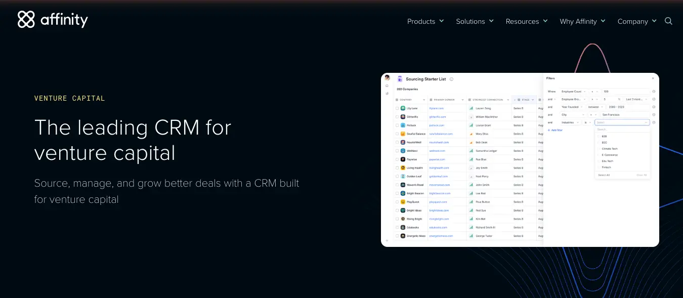 Affinity is one of the Best AI Tools For Private Equity and Venture Capital Firms