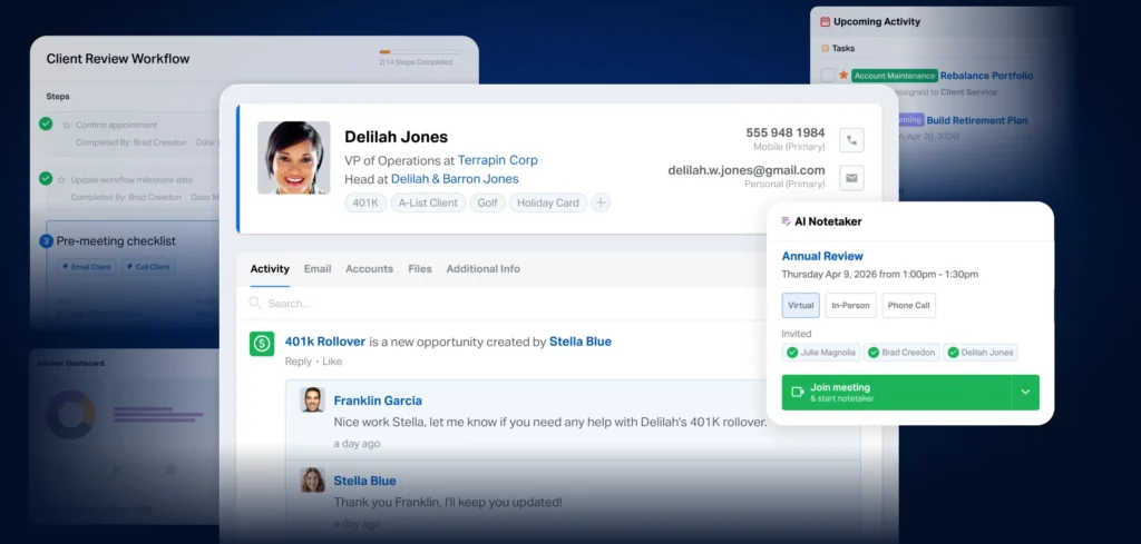 Wealthbox is one of the best AI tools for financial advisors